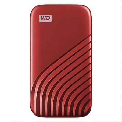 WESTERN DIGITAL SSD-Festplatte "Mobile Festplatte "My Passport SSD" 1 TB", rot, 1000 GB, Schreibgeschwindigkeitmaximal 1000 MB/s Lesegeschwindigkeitmaximal 1050 MB/s, Festplatten