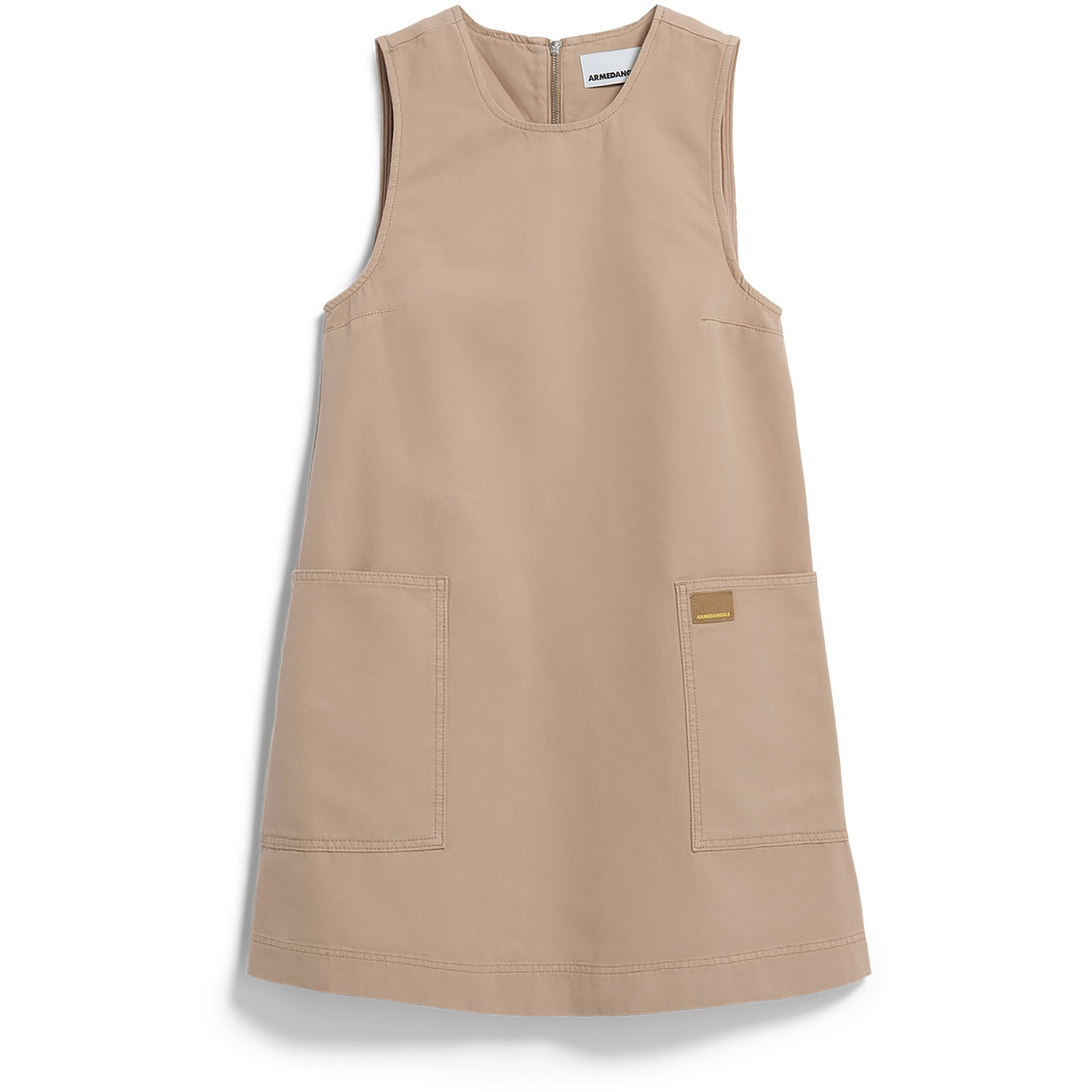 Armedangels Workwear Canvas Mini Kleid Damen Kleider beige Größe L Lifestyle Hautfreundlich