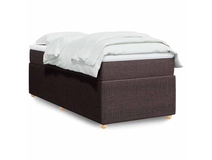 RJPLMFV Lattenrost mit Matratze, 80 x 200 cm, Dunkelbraun Weiches Polyestergewebe, Taschenfedern, abnehmbarer Bezug, stabiles Design