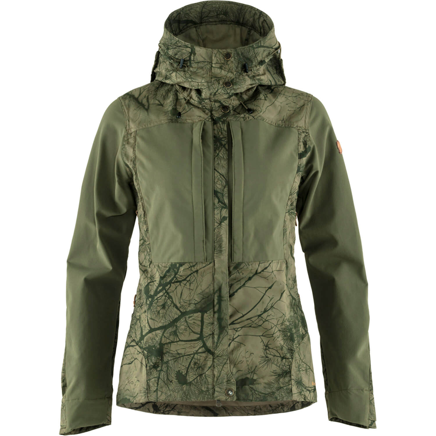 Fjällräven Keb Jacke Damen green camo-laurel green Größe M