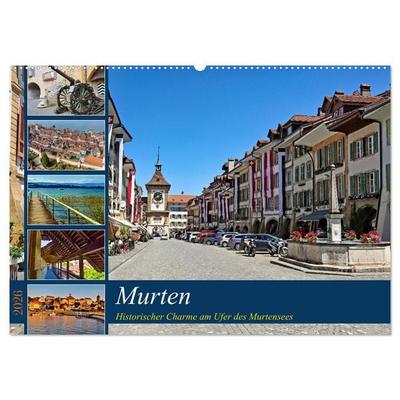 Murten – Historischer Charme am Ufer des Murtensees (Wandkalender 2026 DIN A2 quer), CALVENDO Monatskalender