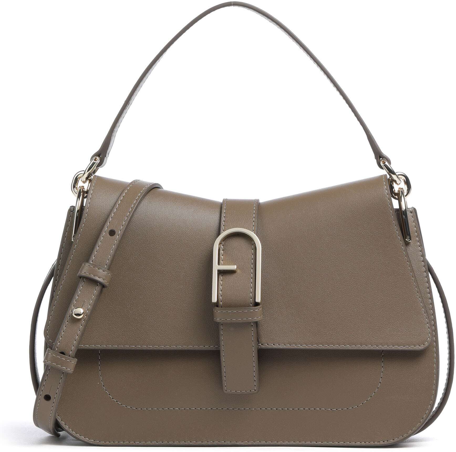 Furla Flow M Handtasche aus Leder, braun