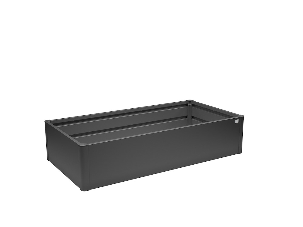 BIOHORTGARTE Hochbeet mini 2x1 dunkelgrau-metallic 16990485