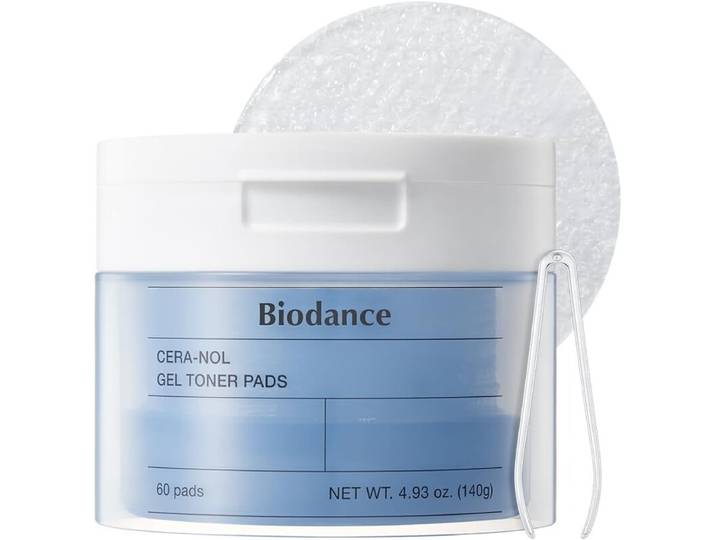 BioDance Cera-nol gel-tonerpads, 60 stuks