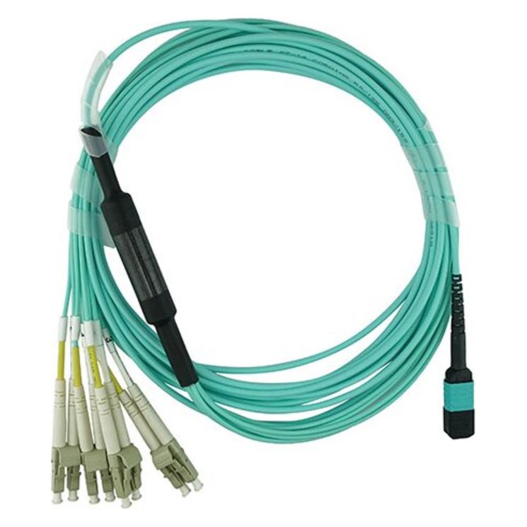 BlueOptics NVIDIA MC6709309-007 kompatibles MPO-4xLC Multimode OM3 Patchkabel 7.5 - Multimo (7.50 m) (MC6709309-007-NV-BO)