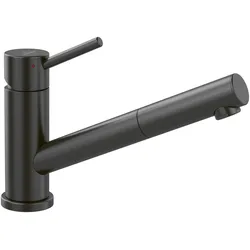Villeroy & Boch Küchenarmatur Como Shower Niederdruck, Anthracite, 45x250x183mm, Edelstahl, herausziehbare Brause