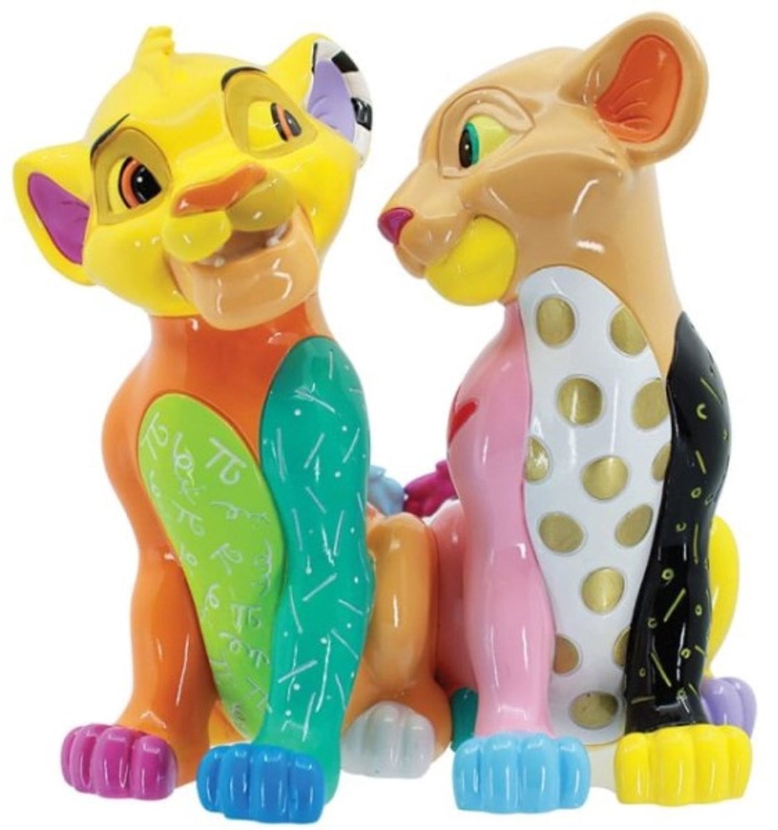 Disney Britto Simba en Nala Tabletop Decoratie