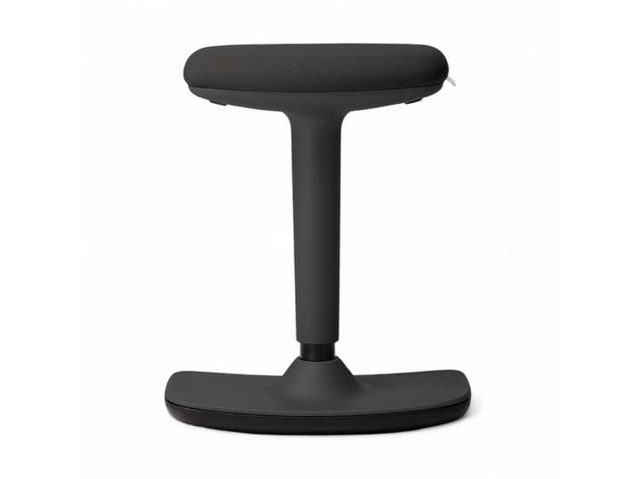 Office stool TrendOffice to-swift work Black, Rubber, Dynamic sitting - ideal for healthy sitting