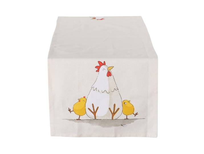Tischläufer BOLTZE Henny 140 x 40 cm , beige (mehrfarbig), B:40cm L:140cm, Polyester, Tischdecken, Tischläufer, Ostern-Tischläufer