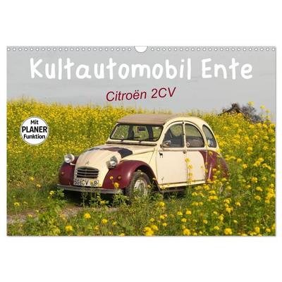 Kultautomobil Ente Citroën 2CV (Wandkalender 2026 DIN A3 quer), CALVENDO Monatskalender