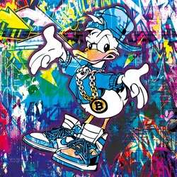 Acrylglasbild GRAFFITI (BHT 100x100x5 cm) - BHT 100x100x5 cm