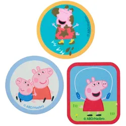 CMM Applikationen "Peppa Wutz", Größe: 5,8–7 cm. Inhalt: 3 Stück