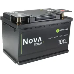 WATTSTUNDE® NOVA Base 2 100Ah Batterie LiFePO4 12,8V 1280Wh mit 0% MwSt nach §12 Abs. 3 UstG