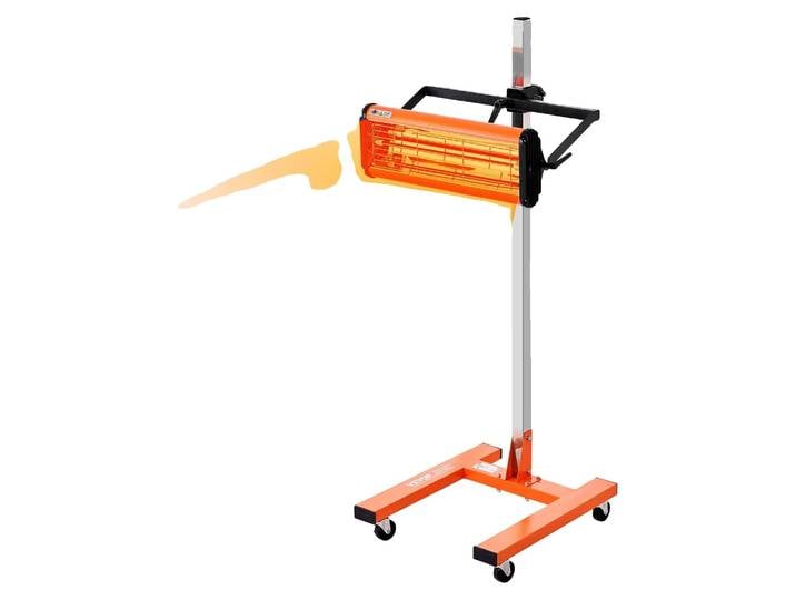 Lampe de durcissement infrarouge VEVOR\, 1500 W\, réglage du temps 1-60 min\, lampe de durcissement automatique avec chauffage automatique et support\, surface de cuisson de 31\,8 m²\, chauffages de cabines de cuisson par pulvérisation\, séchoir à peinture