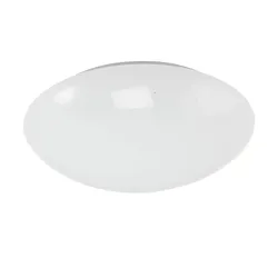 LED-Bad-Deckenleuchte  weiß  mit Sternendekor   , weiß , Maße (cm): H: 9  Ø: 29