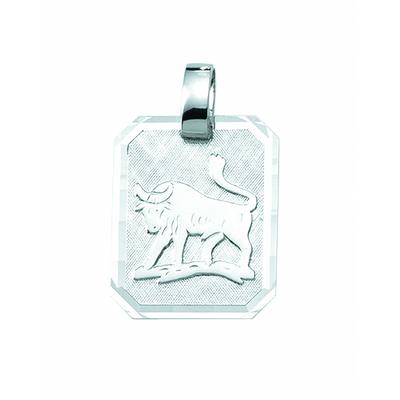 Kettenanhänger ADELIA´S "Damen & Herren 925 Silber Sternzeichen Anhänger Stier", silber, Schmuckanhänger, Damen, Stier, Silber 925 (Sterlingsilber), Kettenanhänger, Silberschmuck für Damen & Herren