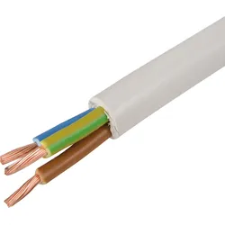 HERTH&BUSS Kabel, H05VV-F, PVC weiß - 51275639001 - weiß
