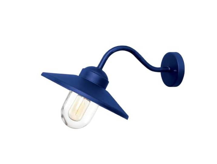 Elstead Klampenborg 1-lichts buitenmuurlantaarn marineblauw IP44