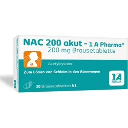 NAC 200 akut-1A Pharma Brausetabletten 20 St