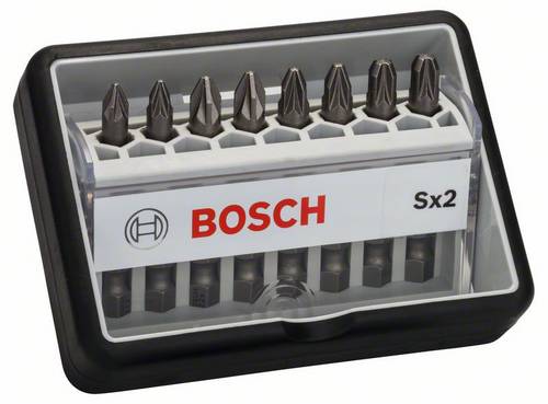 Bosch Accessories Robust Line 2607002557 Bit-Set 8teilig Kreuzschlitz Pozidriv