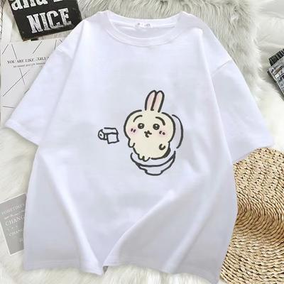 Multisell Products Hub Summer Fashion Chiikawa Toilet Time T Shirt For Men, Oversized Women Comfortable Tee 4 l