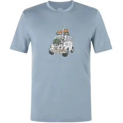 Super Natural, Herren, Funktionsshirt, Carski (L), Grau, Mehrfarbig, Blau