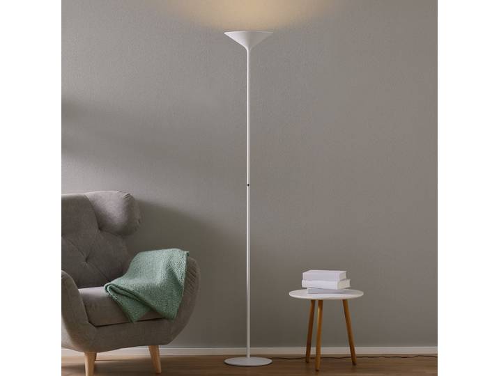 Drink F1 Stehleuchte Satin Weiß - Rotaliana Dry - Wohnzimmer - Design - Metall - Einflammig