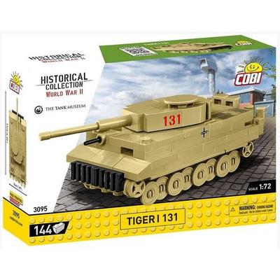 COBI Historical Collection 3095 - Tiger I 131 Panzer, WWII, Maßstab 1:72, Bausatz, 144 Klemmbausteine