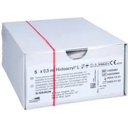 Histoacryl Gewebekleber Farblos Ampullen 5X0,5 ml