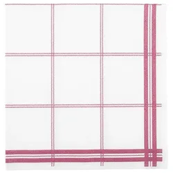 Schachtel mit 400 luftdichten Servietten, 48 x 48 cm, weiß, verziert mit dem Muster Lyon Burgundy
