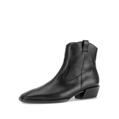 Cowboy Boots GABOR "Cowboy Boots", Damen, Gr. 38,5, schwarz, Schuhe