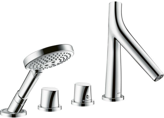 Hansgrohe Axor Starck Organic Wannen Thermostat 12425000 4 Loch, für Wannenrandmontage, chrom
