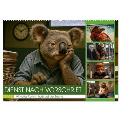 Dienst nach Vorschrift (Wandkalender 2027 DIN A2 quer), CALVENDO Monatskalender