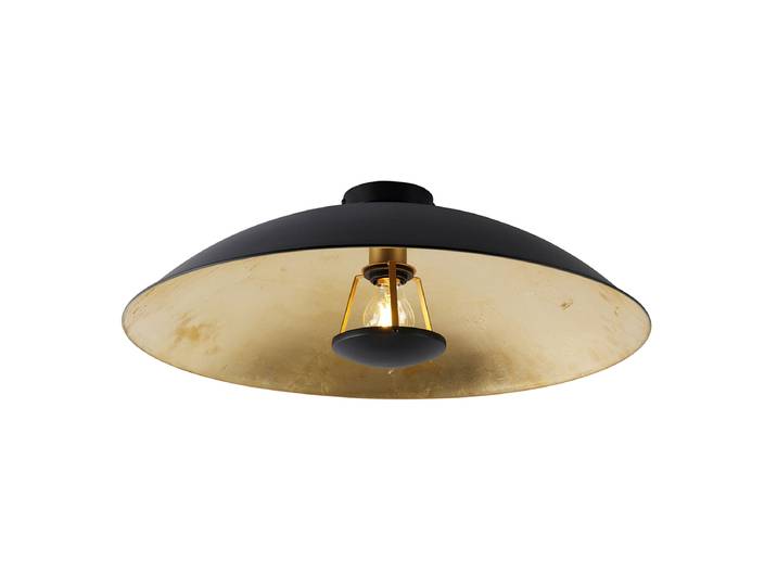 Plafonnier intelligent noir avec or 60 cm avec Wifi A60 -