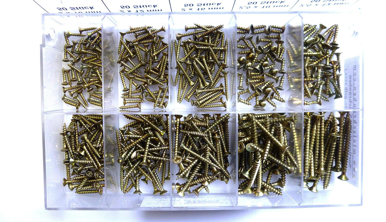 Solidchoice Assortiment Doos met 470 Mini Schroeven van Staal