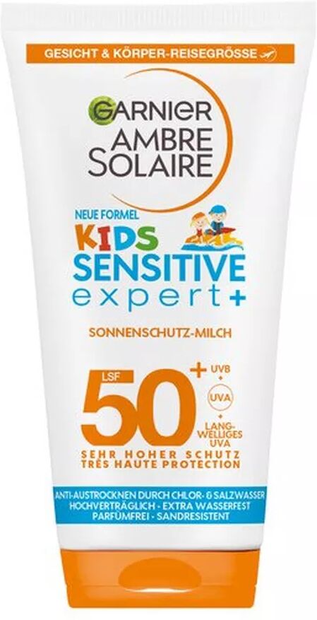 Garnier - Kids Sensitive expert+ Milch LSF 50+, Ambre Solaire Kids Sensitive Expert+ Sonnenmilch SPF 50, 50 ml