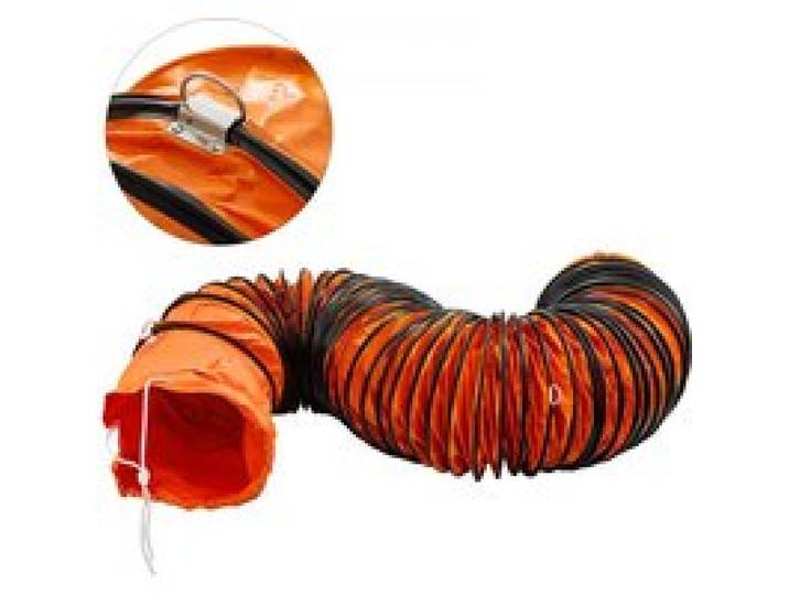 VEVOR 7,6 m PVC-Flexschlauch, PVC-Flexschlauch, Industrieller tragbarer Ventilator-Abluftschlauch, Hochleistungsschlauch für 250 mm Abluftventilator