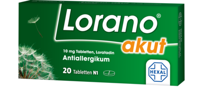 Hexal AG LORANO akut Tabletten 20 St 07222502