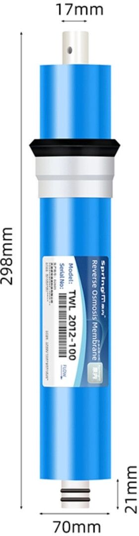 INF RO-Wasserfilterkartusche – 0.0001 Mikron RO-Membran, kompatibel mit 50-800G-Systemen, entfernt Schwermetalle & Bakterien,