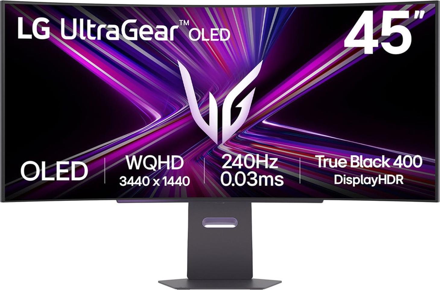 LG 45GX900A-B, 113 cm (44.5"), 3440 x 1440 Pixel, Wide Quad HD, OLED, 0,03 ms, Schwarz