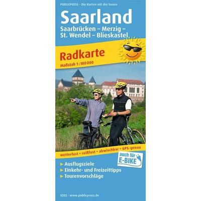 Publicpress Radkarte Saarland 1:100.000, Sonstige von , KOMPASS Freytag & Berndt, 978-3-7473-0202-6