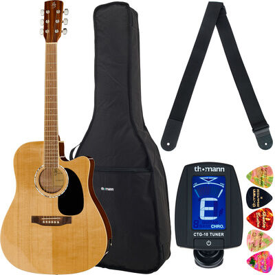 Harley Benton CLD-60SCE NT Custom Lin Bundle Natur