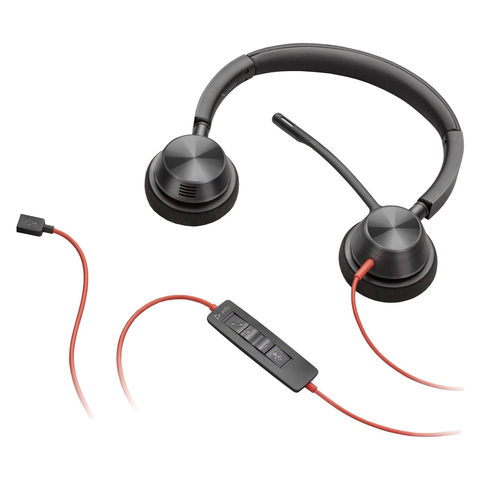 HP Poly Blackwire 3320 USB-C Stereo Headset (Kabelgebunden, USB-C) (76J18AA)
