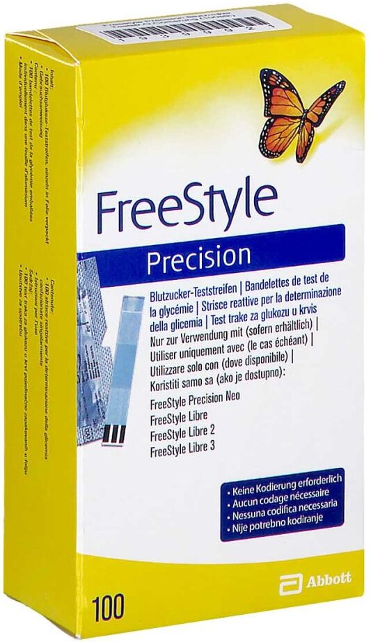 Freestyle Precision Blutzucker Teststr.o.codierung 100stk