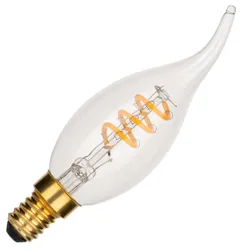 Bailey | LED-Kerzenlampe mit Spitze | Kleine Fassung E14 | 3W Dimmbar