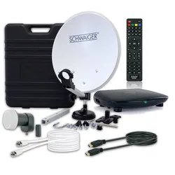 Schwaiger Camping Satellitenanlage mit Saugfuß