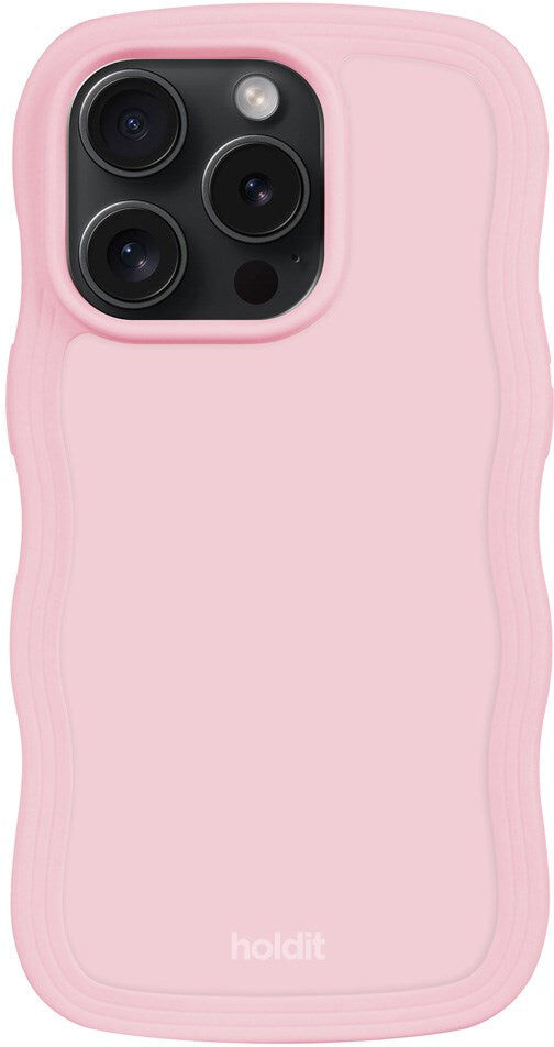 Holdit iPhone 14 Pro Wavy Cover - Pink