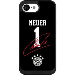 Nivocase Handyhülle für Apple iPhone 16e Hülle NIVOpure Case Schwarz FC Bayern München FCB Manuel Neuer (Apple iPhone 16e), Smartphone Hülle, Schwarz