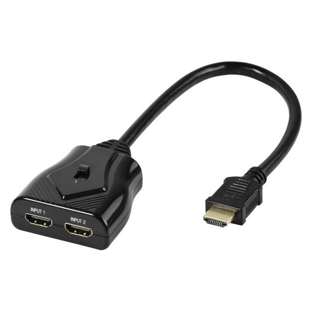 Vivanco Manueller 2 auf 1 HDMI Umschalter (VVVSWIHDMI2U)