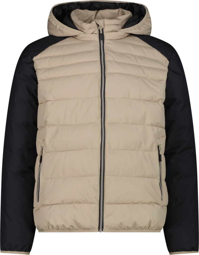 Steppjacke CMP "MAN JACKET SNAPS HOOD", Herren, Gr. 52, teak, Obermaterial: 100% Polyester. Futter: 100% Polyester. Wattierung: 100% Polyester, Jacken Steppjacke, Clima Protect, Sorona Flock, wasserabweisend teak 52